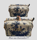(Pre-Order) Neceser Toile de Jouy Personalizado Iniciales