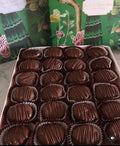 Caja de 24 Damascos Rellenos de Manjar Blanco con Baño Chocolate (Entrega en 48h)