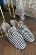 Mules de Cuadros con Ebilla Dorada