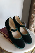 Mary Jane Verde Terciopelo