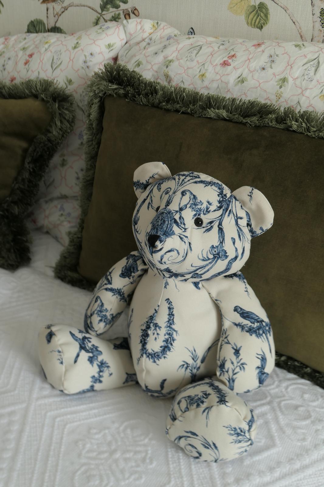 Oso de Peluche Toile de Jouy