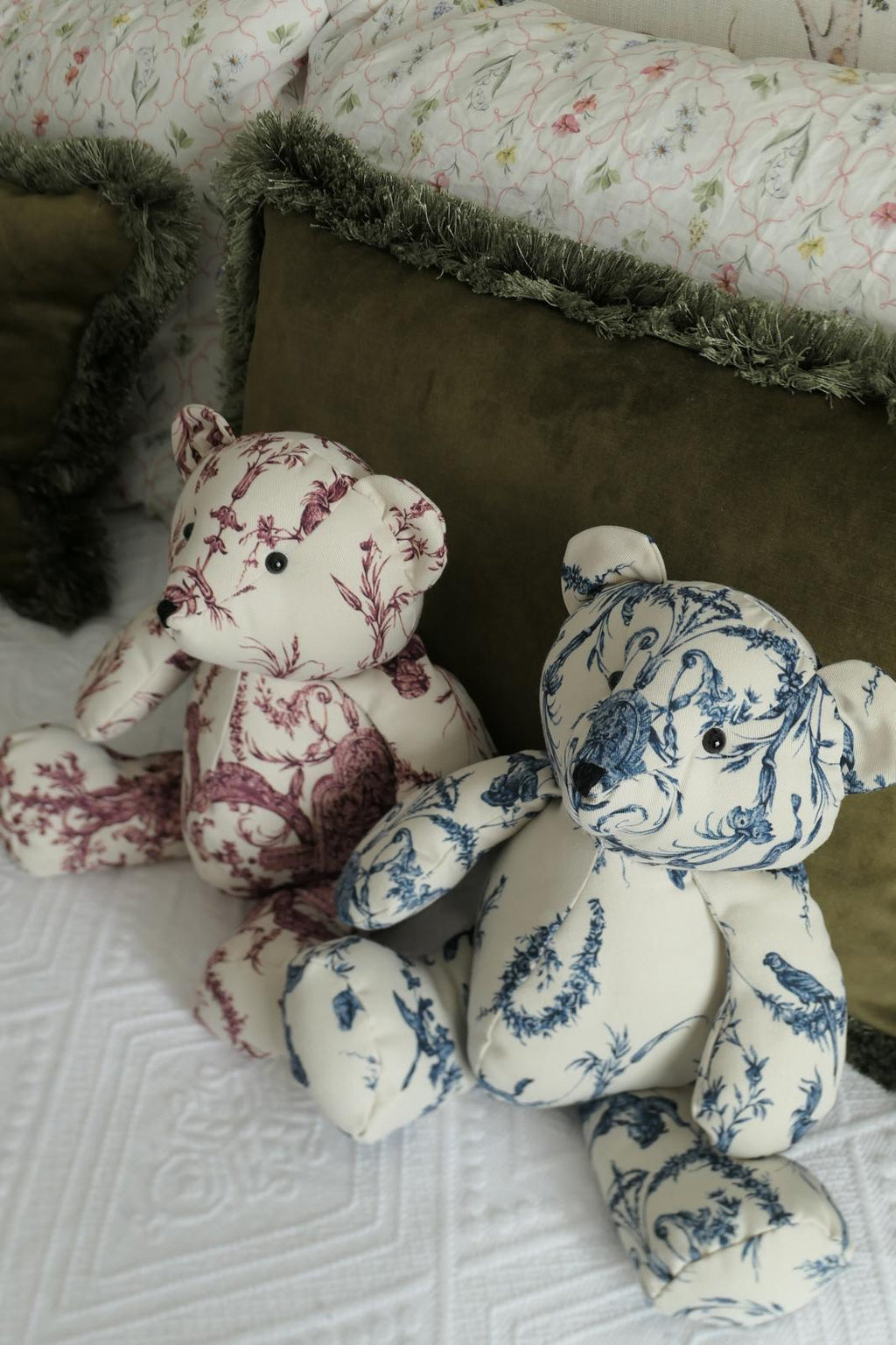 Oso de Peluche Toile de Jouy