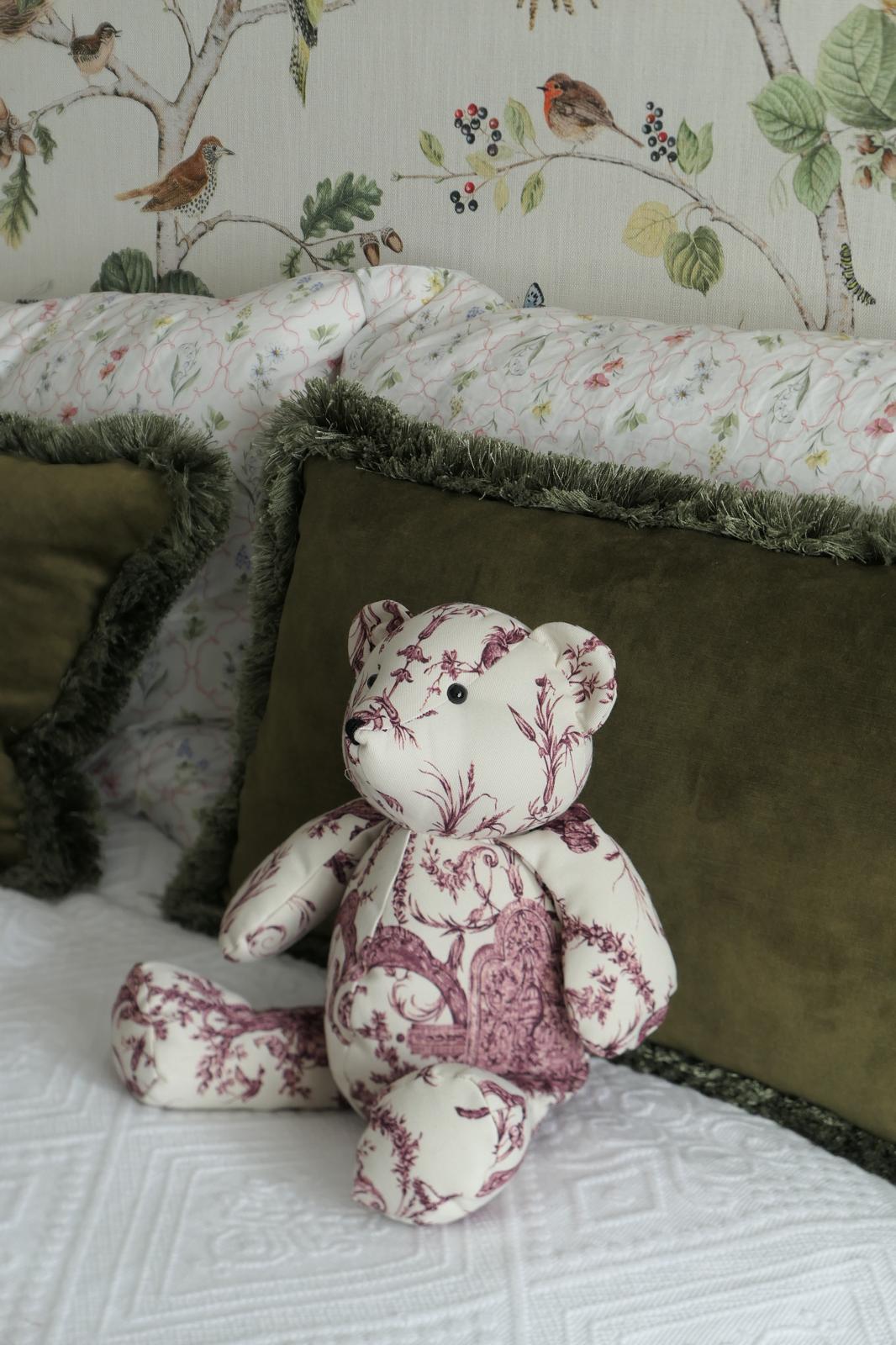 Oso de Peluche Toile de Jouy