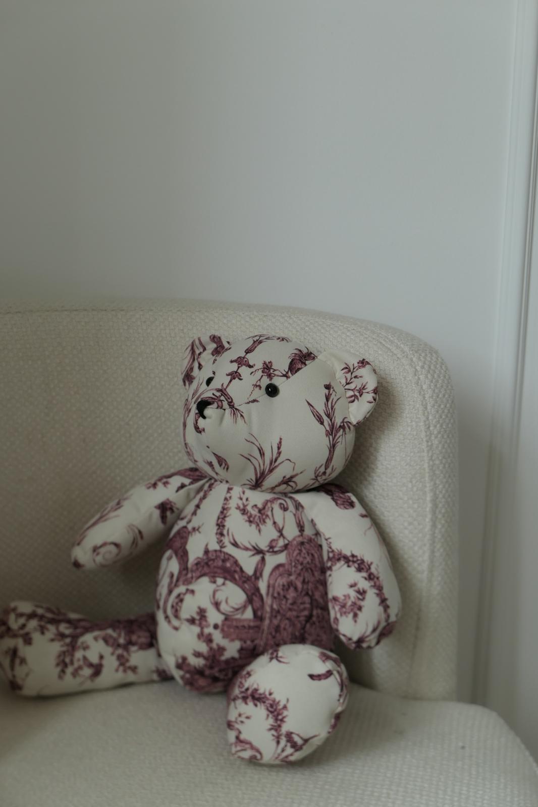 Oso de Peluche Toile de Jouy